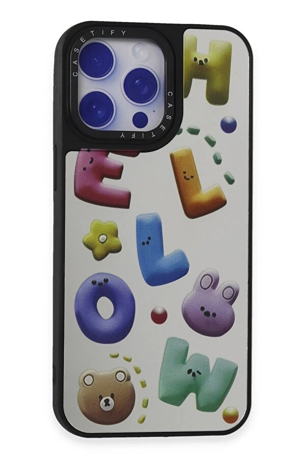 İphone 15 Pro Max Kılıf Mi̇rror Desenli̇ Kapak - Mi̇rror - 15 - Dropx6511-5176