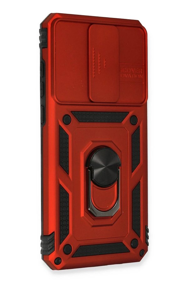 Xi̇aomi̇ Redmi̇ Note 8 Pro Kılıf Pars Lens Yüzüklü Si̇li̇kon - Kırmızı - Dropx2971-1142