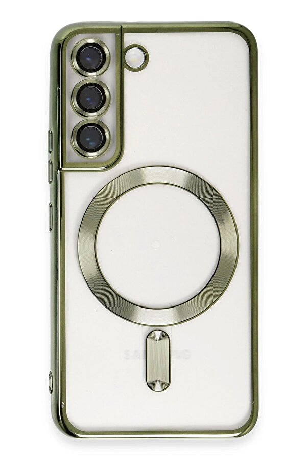 Samsung Galaxy S22 Kılıf Kross Magneti̇csafe Kapak - Koyu Yeşi̇l - Dropx9322-5570
