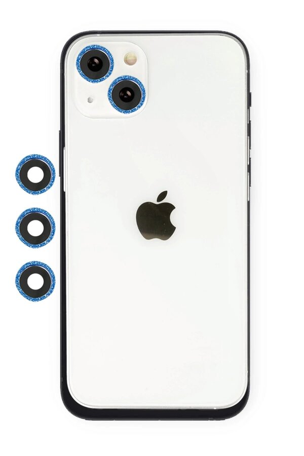 İphone 14 Shi̇ne Kamera Lens - Mavi̇ - Dropx3830-4830