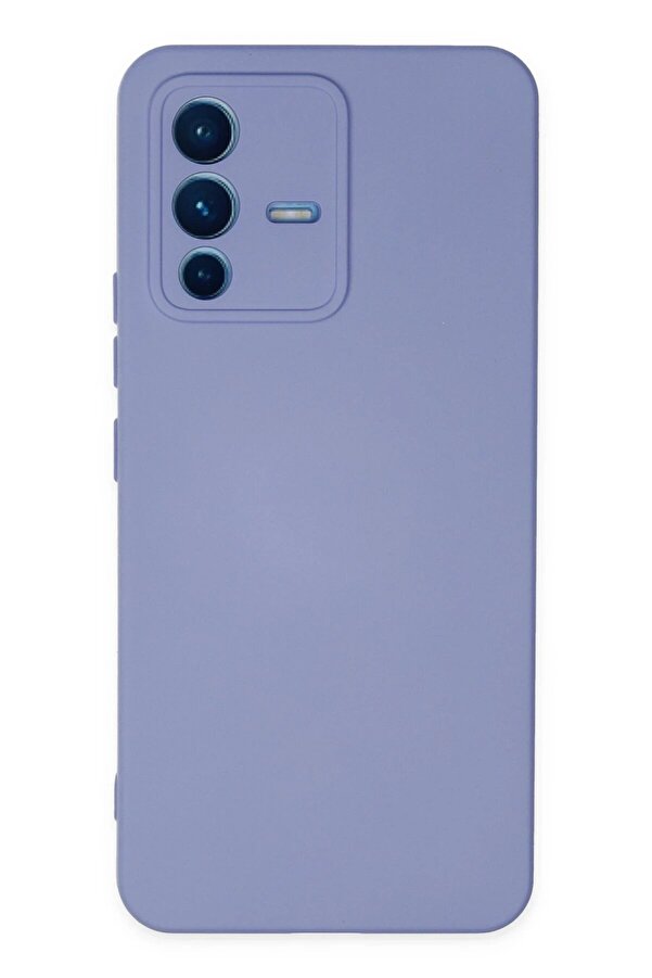 Vi̇vo V23 5G Kılıf Nano İçi̇ Kadi̇fe Si̇li̇kon - Li̇la - Dropx8973-1180