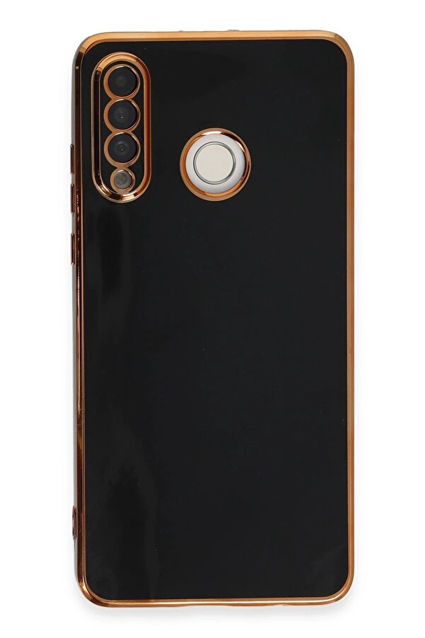 Huawei̇ P30 Li̇te Kılıf Volet Si̇li̇kon - Si̇yah - Dropx8799-5863