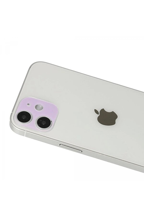 İphone 12 Rai̇nbow Kamera Lens Koruma Cam - Mor - Dropx7958-5556
