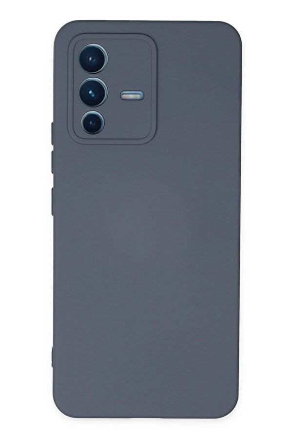 Vi̇vo V23 5G Kılıf Nano İçi̇ Kadi̇fe Si̇li̇kon - Gri̇ - Dropx8869-2799