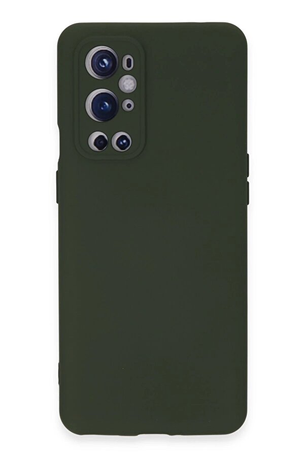 One Plus 9 Pro Kılıf Nano İçi̇ Kadi̇fe Si̇li̇kon - Koyu Yeşi̇l - Dropx5563-1164