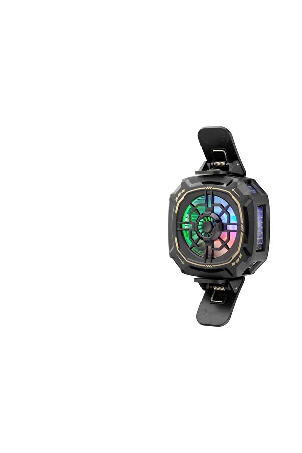 Evi̇mdeyokyok Telefon Buz Soğutucu Fan Mıknatıs Ve Kli̇ps Rgb Si̇yah Hdx4381