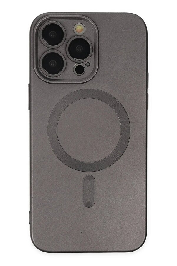 İphone 13 Pro Kılıf Moshi̇ Lens Magneti̇csafe Si̇li̇kon - Füme - Dropx3730-9054