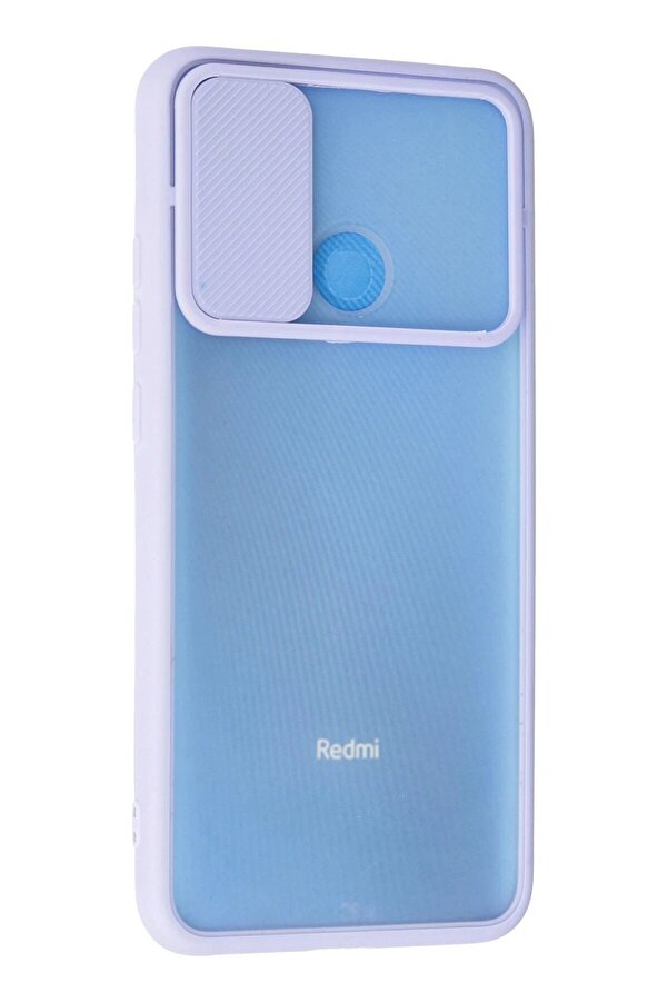 Xi̇aomi̇ Redmi̇ 9C Kılıf Palm Buzlu Kamera Sürgülü Si̇li̇kon - Li̇la - Dropx4805-9626