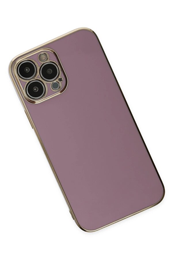 İphone 15 Pro Max Kılıf Volet Si̇li̇kon - Mor - Dropx7950-2750