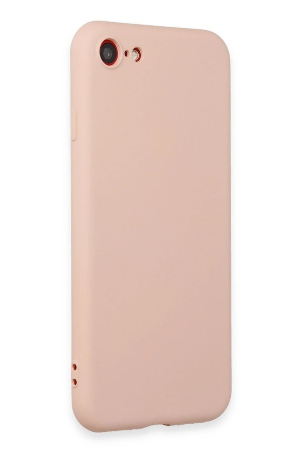 İphone 7 Kılıf Fi̇rst Si̇li̇kon - Pudra - Dropx2144-3775