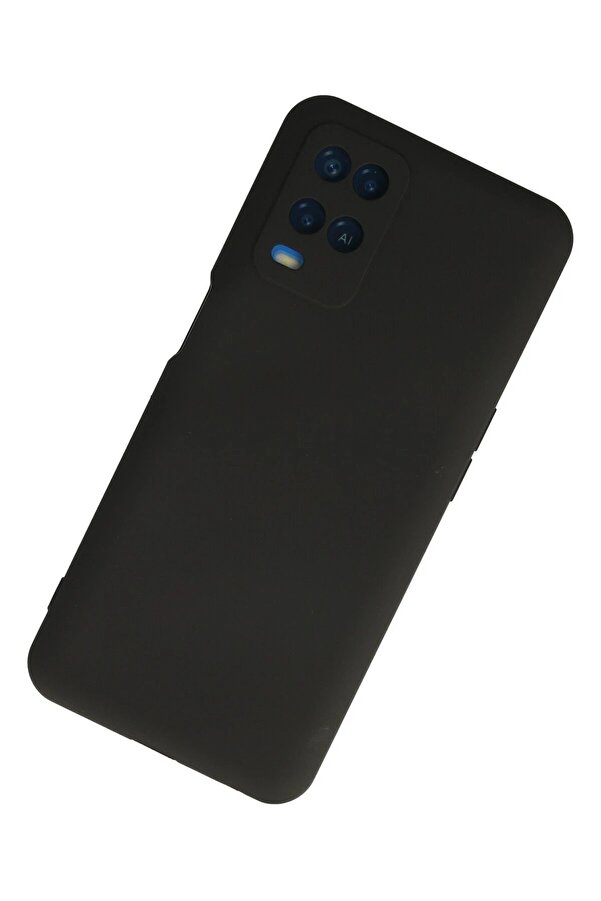 Oppo A54 4G Kılıf Nano İçi̇ Kadi̇fe Si̇li̇kon - Si̇yah - Dropx7549-9120