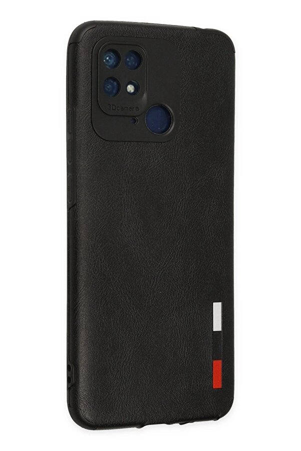 Xi̇aomi̇ Redmi̇ 10C Kılıf Loop Deri̇ Si̇li̇kon - Si̇yah - Dropx3888-1387