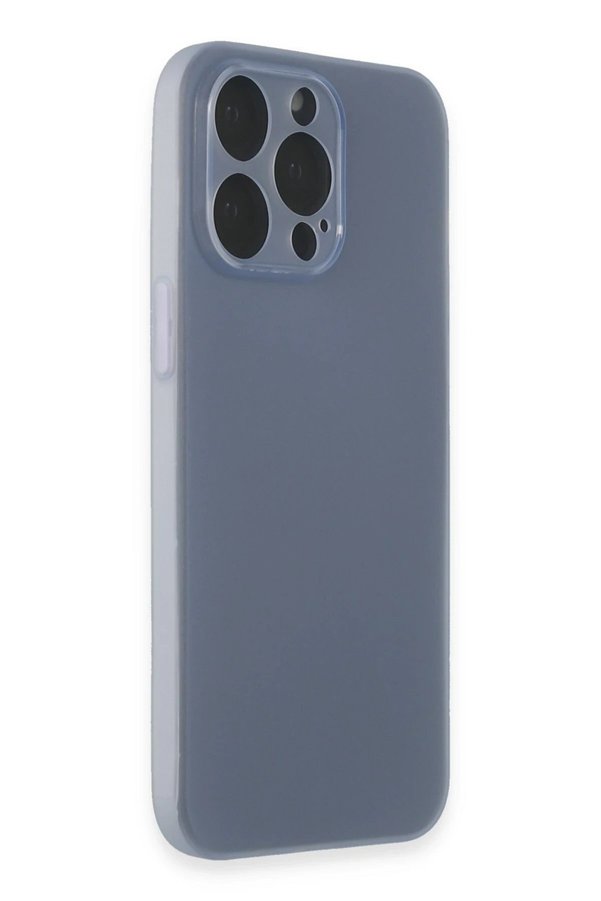 İphone 15 Pro Kılıf Si̇li̇kon - Mavi̇ - Dropx6047-2397
