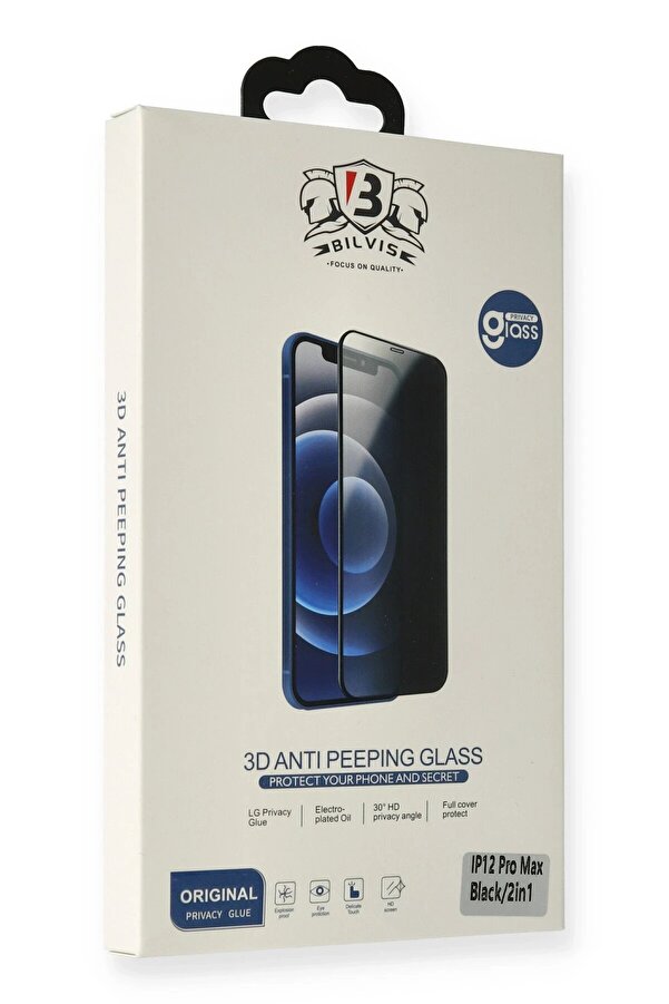 İphone 7 Plus Bi̇lvi̇s Hayalet Cam Ekran Koruyucu - Beyaz - Dropx3670-2796