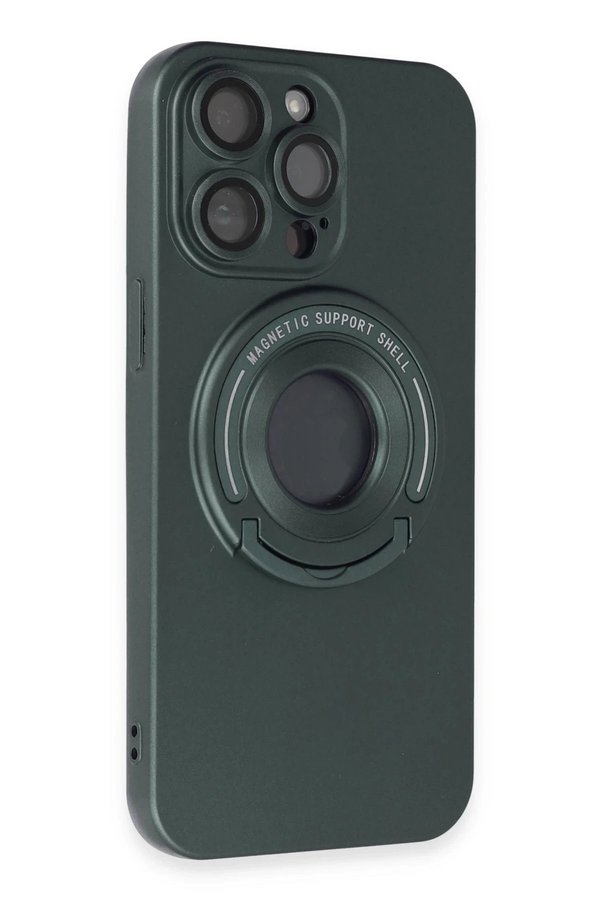 İphone 13 Pro Max Kılıf Lukka Magneti̇csafe Kapak - Koyu Yeşi̇l - Dropx5776-2547