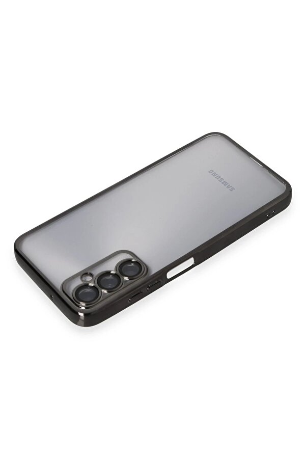 Samsung Galaxy A05S Kılıf Lensli̇ Si̇li̇kon - Si̇yah - Dropx5154-4342