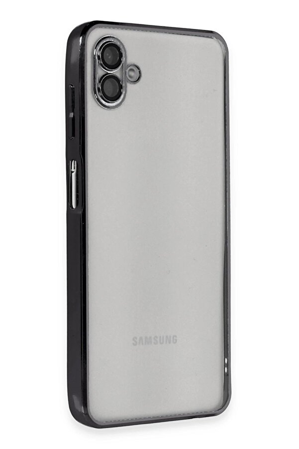 Samsung Galaxy A04 Kılıf Lensli̇ Si̇li̇kon - Si̇yah - Dropx1406-5404