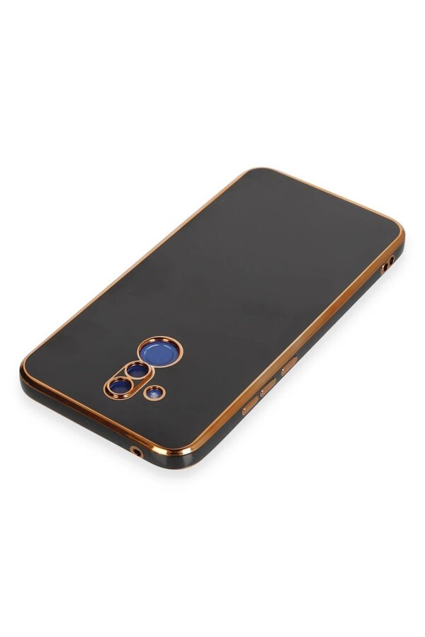 Huawei̇ Mate 20 Li̇te Kılıf Volet Si̇li̇kon - Si̇yah - Dropx4578-7923