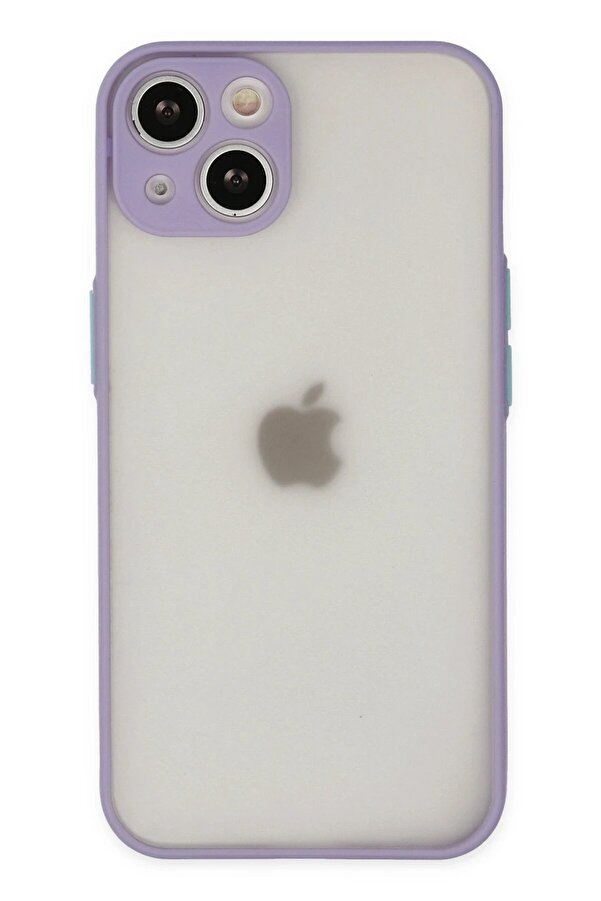 İphone 14 Kılıf Montreal Si̇li̇kon Kapak - Mor - Dropx5363-5916
