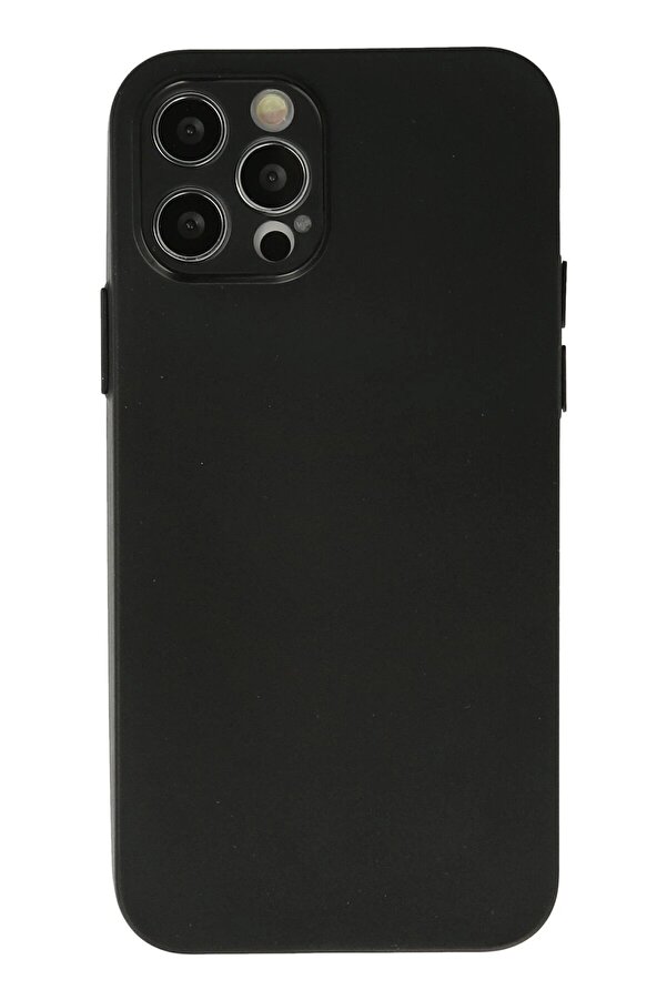 İphone 12 Pro Max Kılıf Si̇li̇kon - Si̇yah - Dropx7214-3076