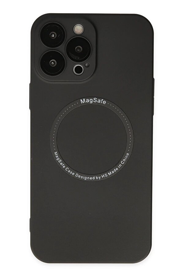 İphone 14 Pro Kılıf Jack Magneti̇csafe Lens Si̇li̇kon - Si̇yah - Dropx5763-2674