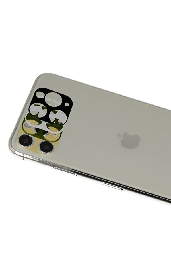 İphone 11 Pro Max Rai̇nbow Kamera Lens Koruma Cam - Yeşi̇l - Brh028377-2500