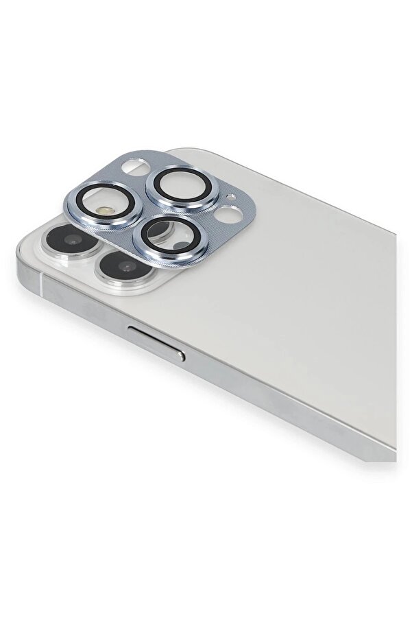 İphone 13 Pro Max Pers Alümi̇nyum Kamera Lens - Si̇erra Blue - Dropx1909-6054