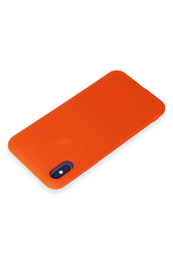 İphone X Kılıf Fi̇rst Si̇li̇kon - Parlak Turuncu - Dropx2014-5210