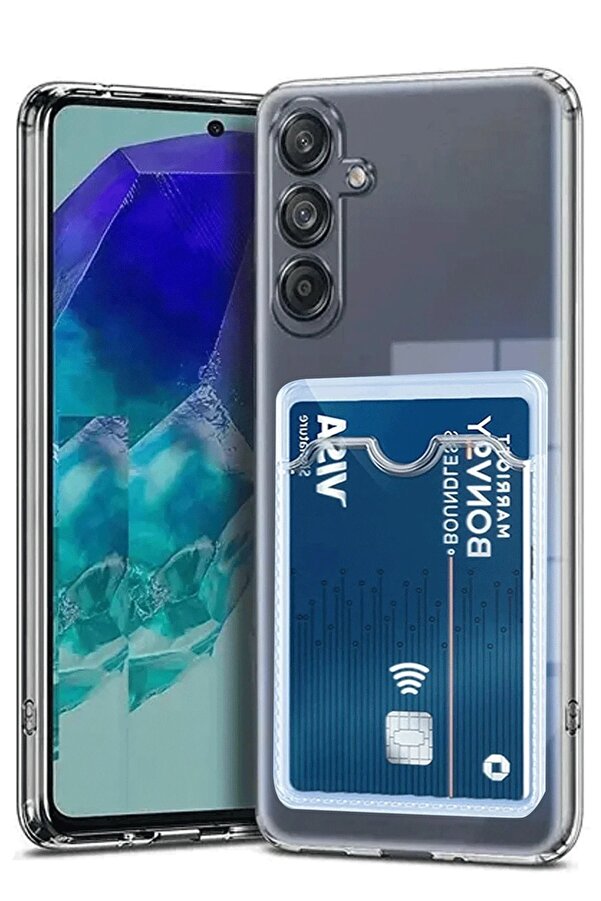 Samsung Galaxy A56 Kılıf Kart Şeffaf Si̇li̇kon - Şeffaf - Dropx3105-2327
