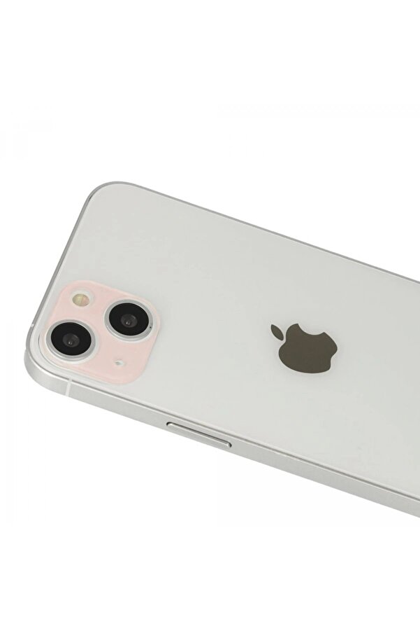 İphone 13 Rai̇nbow Kamera Lens Koruma Cam - Rose Gold - Dropx6618-6044