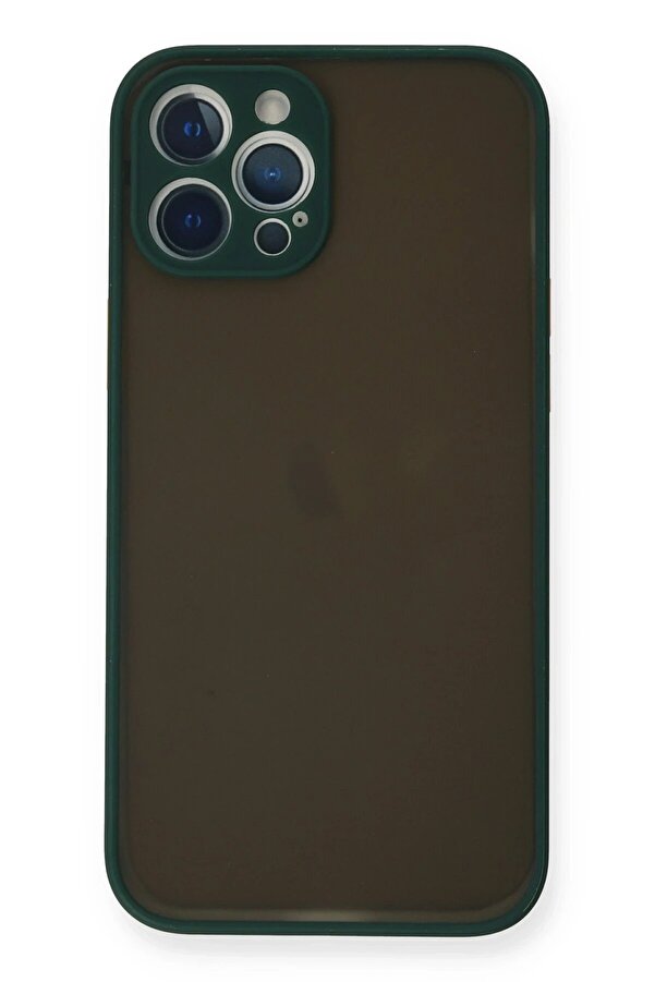 İphone 12 Pro Kılıf Montreal Si̇li̇kon Kapak - Yeşi̇l - Dropx3877-2914