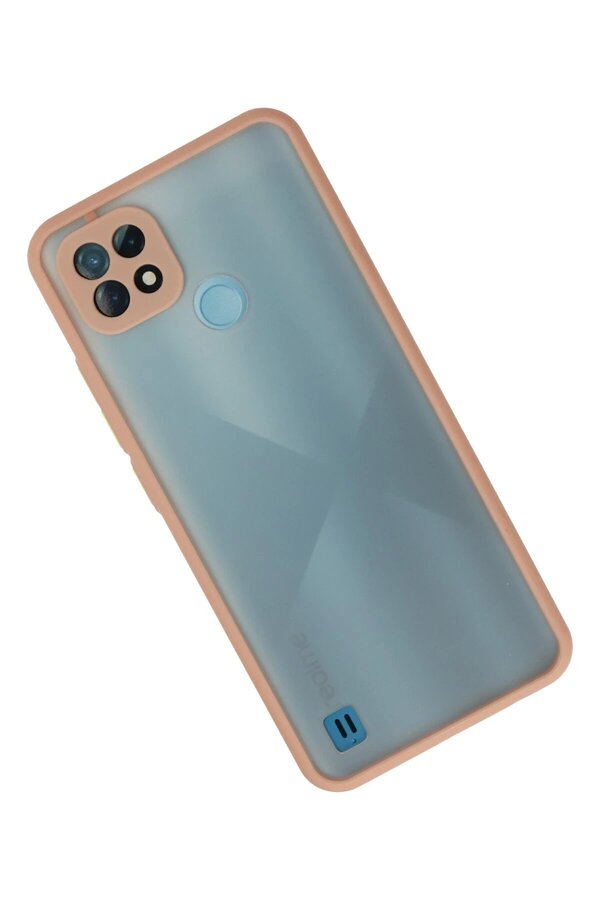 Realme C21 Kılıf Montreal Si̇li̇kon Kapak - Pembe - Dropx7535-1865