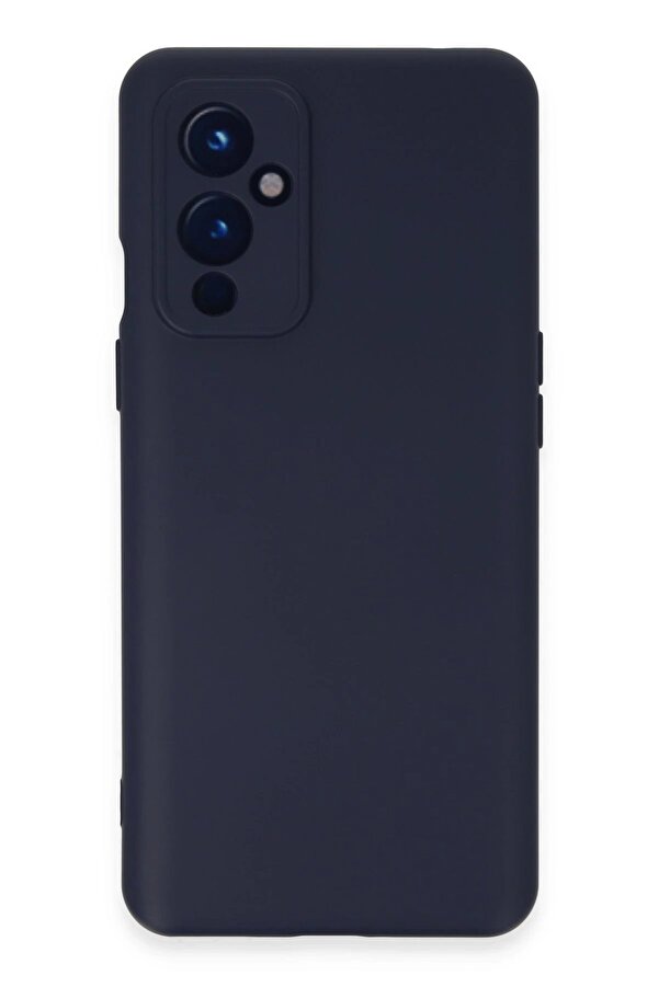 One Plus 9 Kılıf Nano İçi̇ Kadi̇fe Si̇li̇kon - Laci̇vert - Dropx5306-4476