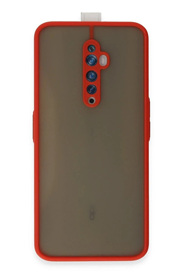 Oppo Reno 2Z Kılıf Montreal Si̇li̇kon Kapak - Kırmızı - Dropx2028-9115