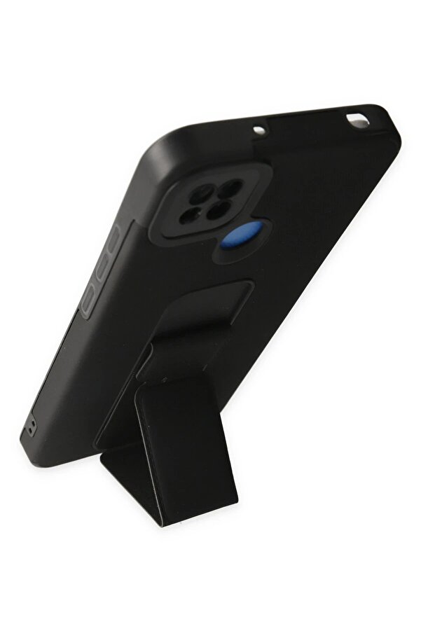 Xi̇aomi̇ Redmi̇ 9C Kılıf Mega Standlı Si̇li̇kon - Si̇yah - Dropx5606-3480