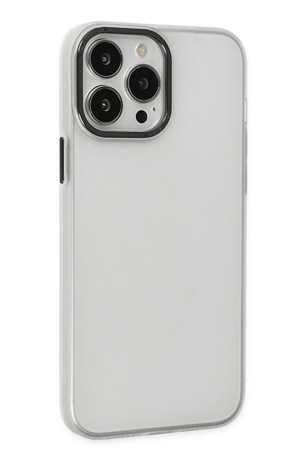 İphone 14 Pro Max Kılıf Modos Metal Kapak - Şeffaf - Dropx8176-3834
