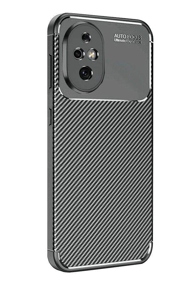 Honor 200 Kılıf Auto Focus Karbon Kapak - Si̇yah - Dropx7821-4423