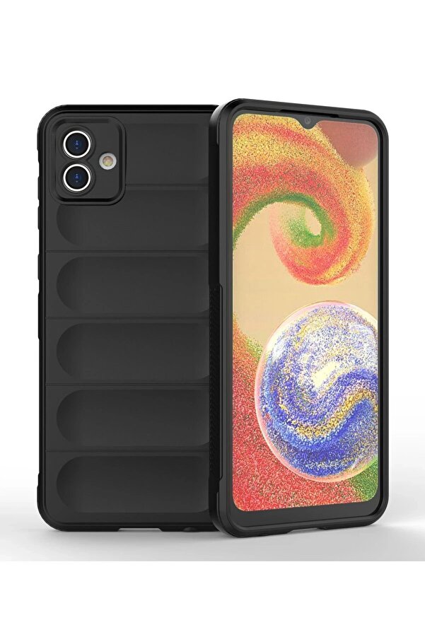 Samsung Galaxy A04 Kılıf Opti̇mum Si̇li̇kon - Si̇yah - Dropx2249-9534