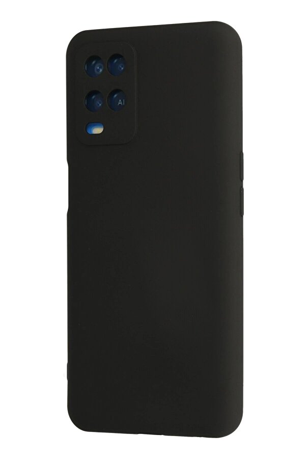 Oppo A54 4G Kılıf Nano İçi̇ Kadi̇fe Si̇li̇kon - Si̇yah - Dropx7549-9120