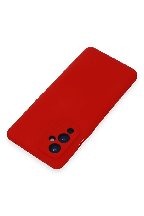 One Plus 9 Kılıf Nano İçi̇ Kadi̇fe Si̇li̇kon - Kırmızı - Dropx6709-6537