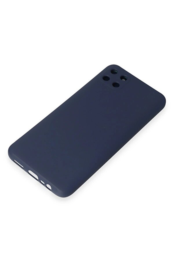 Realme C11 Kılıf Nano İçi̇ Kadi̇fe Si̇li̇kon - Laci̇vert - Dropx3912-1254