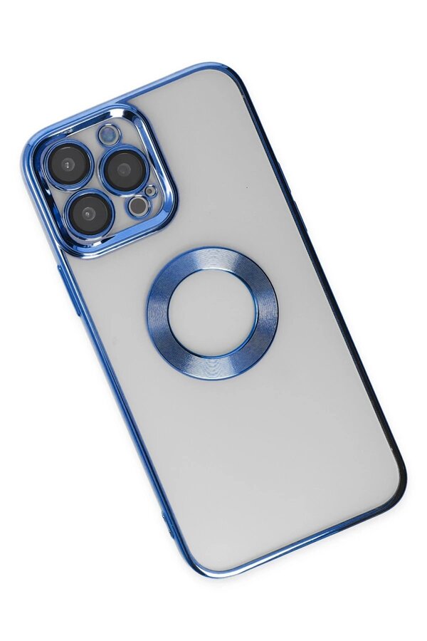İphone 14 Pro Max Kılıf Slot Si̇li̇kon - Mavi̇ - Dropx6910-5441