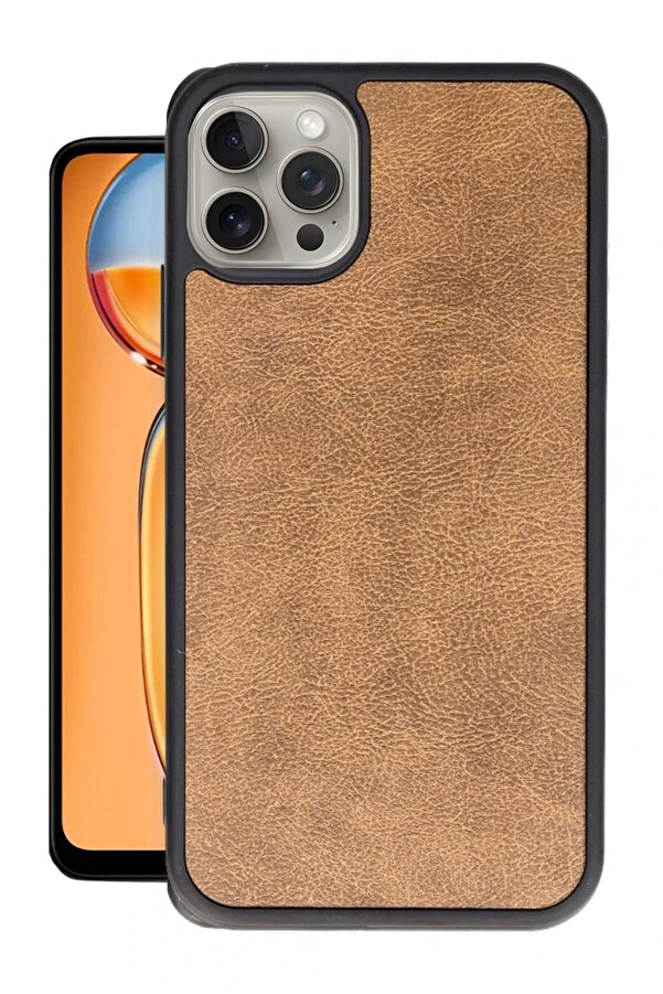 İphone 15 Pro Kılıf Aras Deri̇ Kapak - Taba - Dropx7260-7079