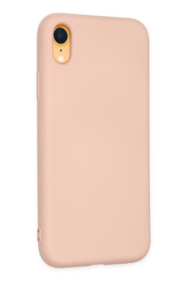 İphone Xr Kılıf Nano İçi̇ Kadi̇fe Si̇li̇kon - Pudra - Dropx2835-6949