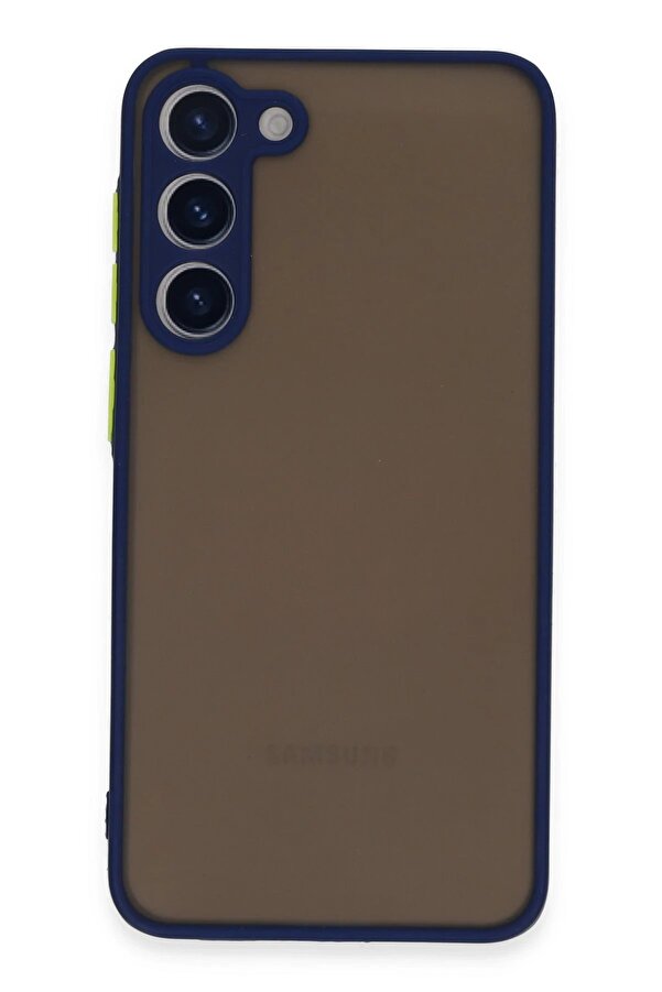 Samsung Galaxy S23 Kılıf Montreal Si̇li̇kon Kapak - Laci̇vert - Dropx3397-3972