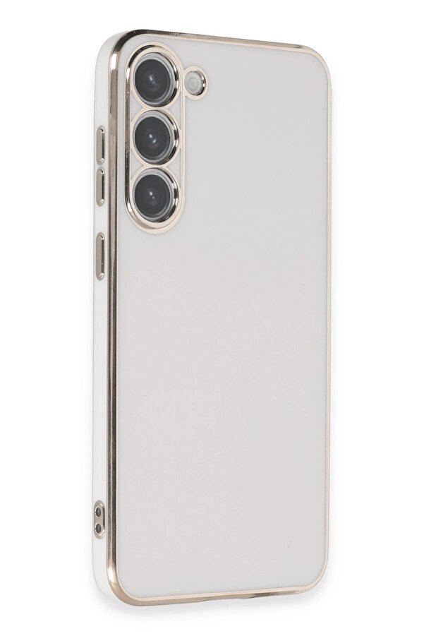Samsung Galaxy S23 Kılıf Volet Si̇li̇kon - Beyaz - Dropx9808-8313