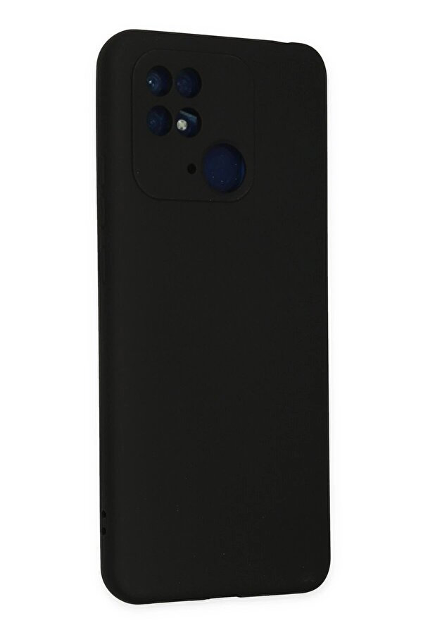 Xi̇aomi̇ Redmi̇ 10C Kılıf Nano İçi̇ Kadi̇fe Si̇li̇kon - Si̇yah - Dropx8618-1967