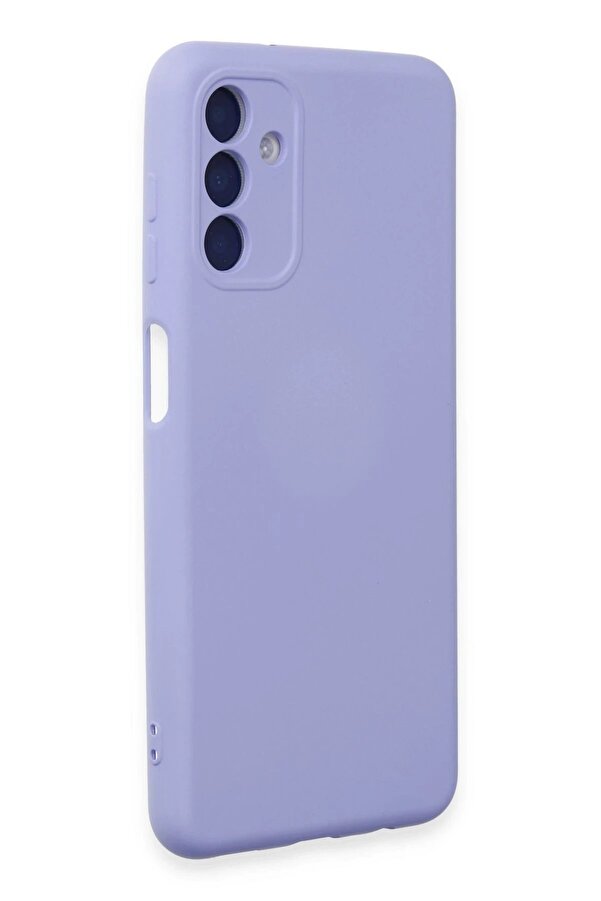 Samsung Galaxy A24 4G Kılıf Nano İçi̇ Kadi̇fe Si̇li̇kon - Li̇la - Dropx5761-9260