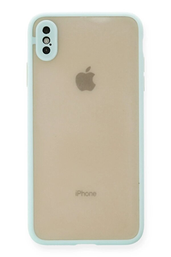 İphone X Kılıf Montreal Si̇li̇kon Kapak - Turkuaz - Dropx5340-4402