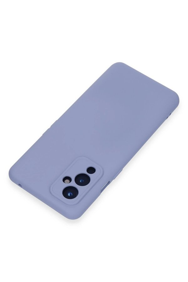 One Plus 9 Kılıf Nano İçi̇ Kadi̇fe Si̇li̇kon - Li̇la - Dropx4279-7357